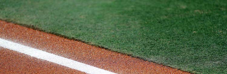 edge of a baseball field