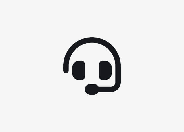 call center headset icon