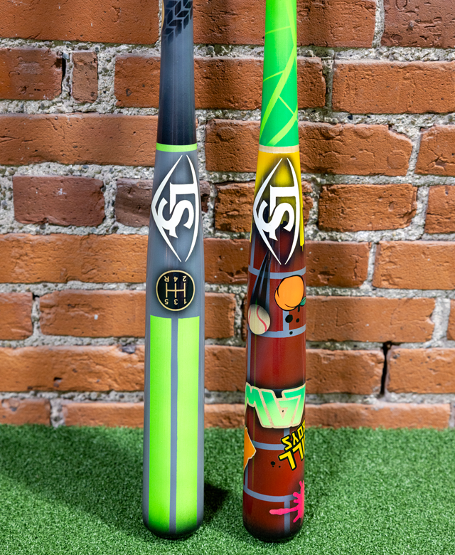 LAWRENCE BUTLER Louisville Slugger Custom Wood Bat