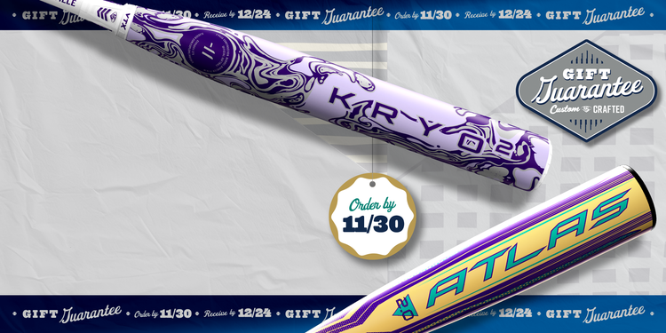 Custom Slugger Bats Under the Tree Guarantee - Order by 11/30 to receive by 12/24