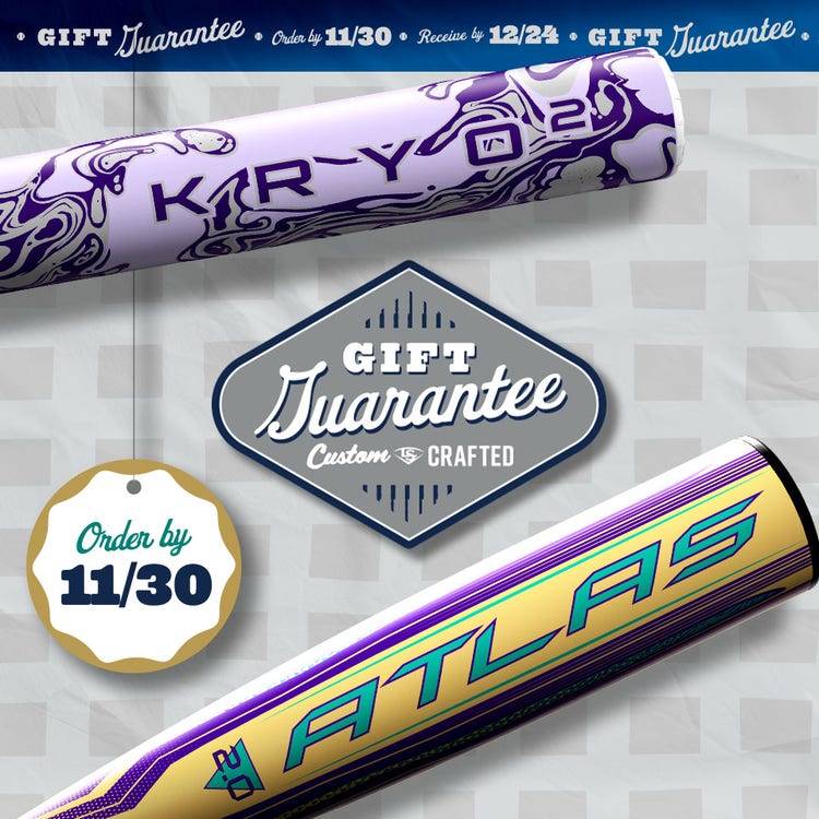 Custom Slugger Bats Under the Tree Guarantee - Order by 11/30 to receive by 12/24
