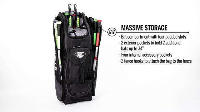 louisville slugger wheeled bag